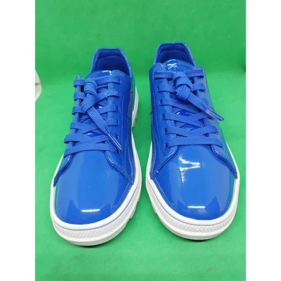 Skechers Women's 155201 Patent Blue Roadies 90sBBY Casual Shoes Size 8.5M - Picture 8 of 16